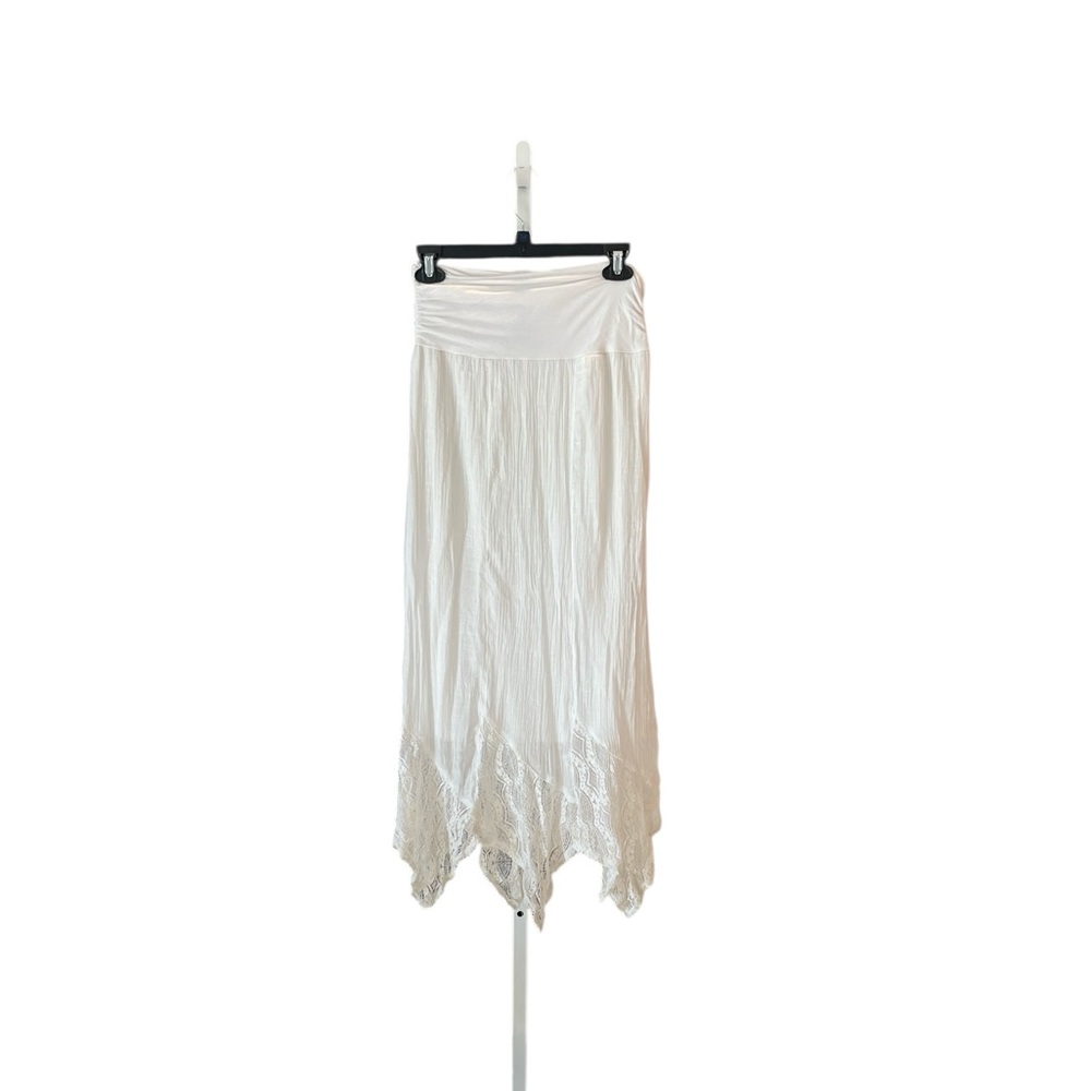Apt. 9 Asymmetrical White Skirt… Gauzy with liner…SzL
